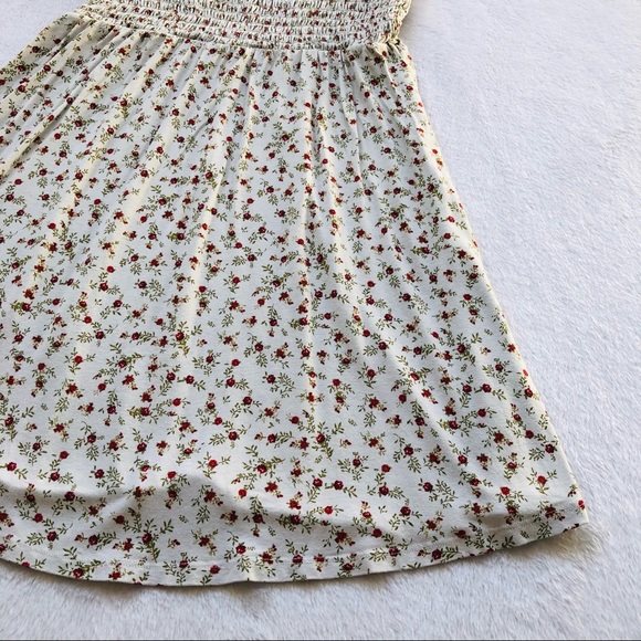 Forever 21, Off the Shoulder Floral Mini Dress with Rouched Top - Picture 10 of 15